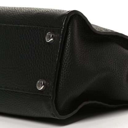 Fendi Cuoio Romano Selleria Bi-Color Medium Peekaboo Iconic Satchel Black Mou 6 of 14