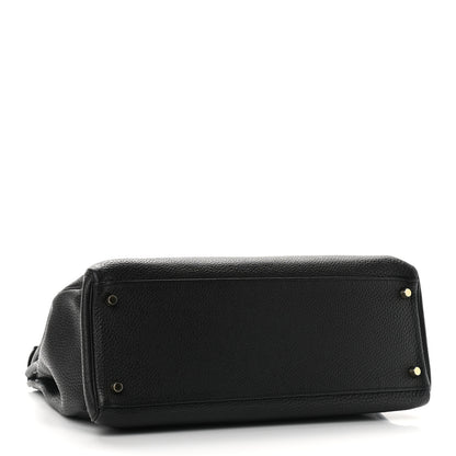 Hermes Taurillon Clemence Kelly Retourne 35 Black 4 of 9