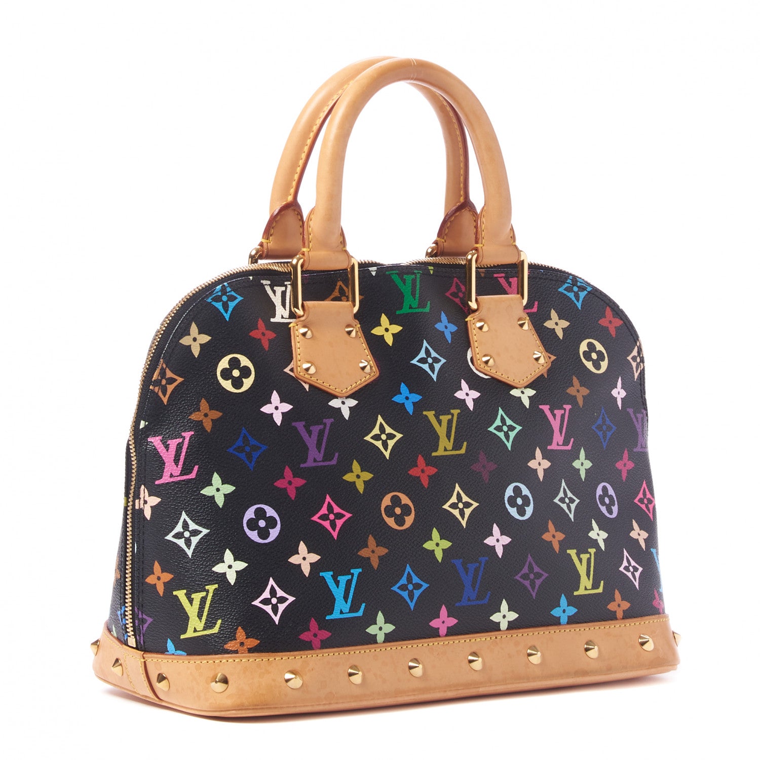 Louis Vuitton Monogram Multicolor Alma Black 3 of 8