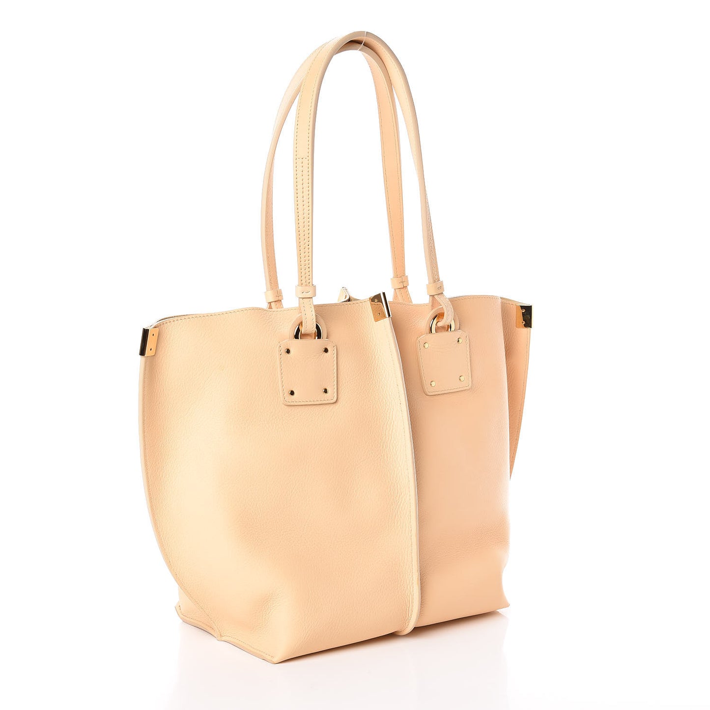 Smooth Calfskin Medium Vick Tote Blondie Beige