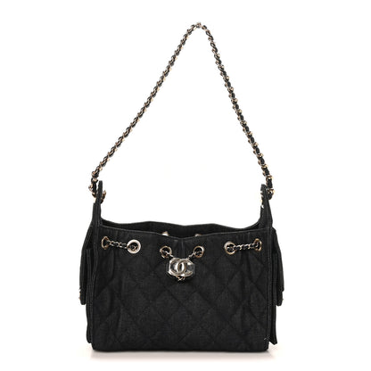 Chanel Denim Quilted Mini Chanel 25 Handbag Dark Blue 1 of 9