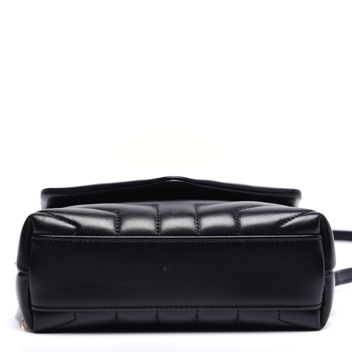 Saint Laurent Calfskin Y Quilted Monogram Toy Loulou Crossbody Bag Black 11 of 12