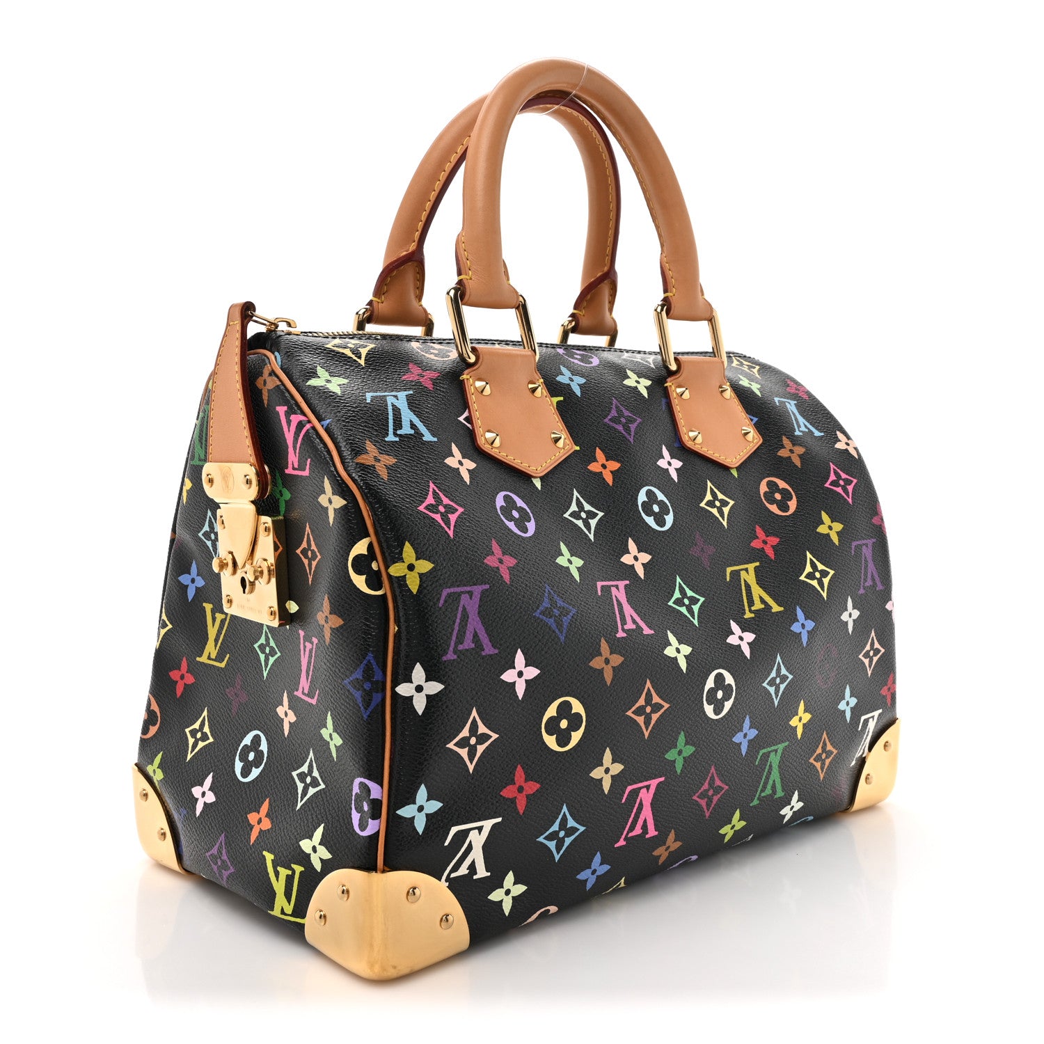 Louis Vuitton Monogram Multicolor Speedy 30 Black 3 of 11