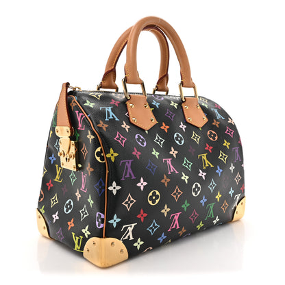 Louis Vuitton Monogram Multicolor Speedy 30 Black 3 of 11