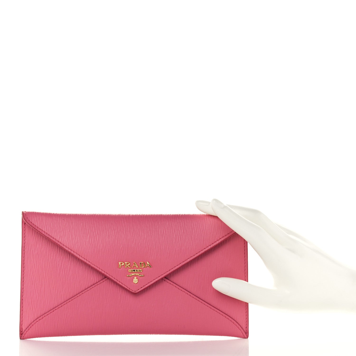 Prada Vitello Move Envelope Wallet Ibisco 2 of 14