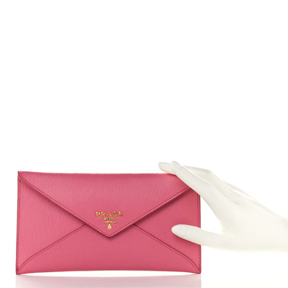 Prada Vitello Move Envelope Wallet Ibisco 2 of 14