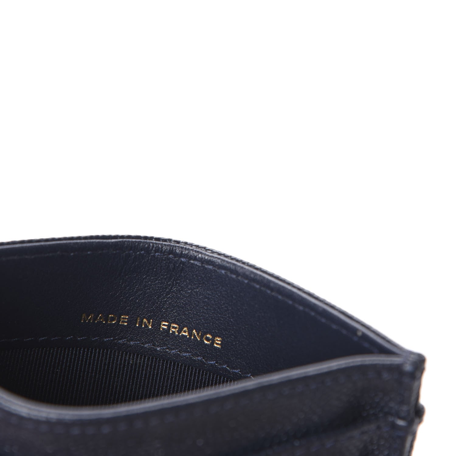 Chanel Caviar Quilted Card Holder Navy 7 of 10