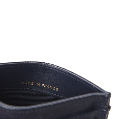 Chanel Caviar Quilted Card Holder Navy 7 of 10