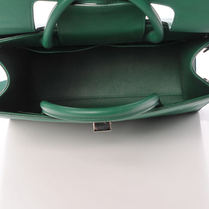 Christian Dior Grained Calfskin Medium Diorever Flap Green 6 of 8