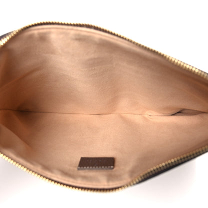 Gucci GG Supreme Monogram Large Ophidia Pouch Clutch Brown 5 of 9