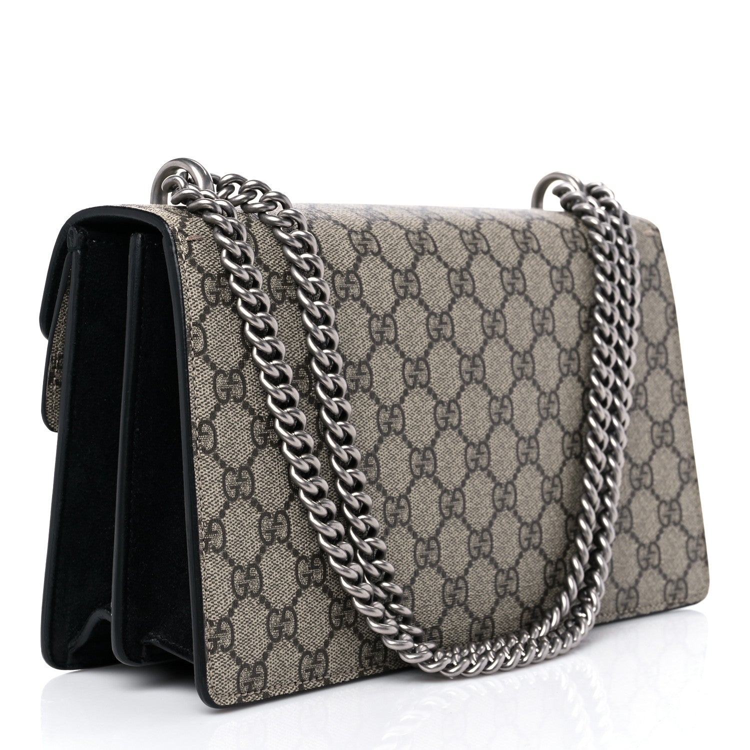 Gucci GG Supreme Monogram Small Dionysus Shoulder Bag Black 3 of 13