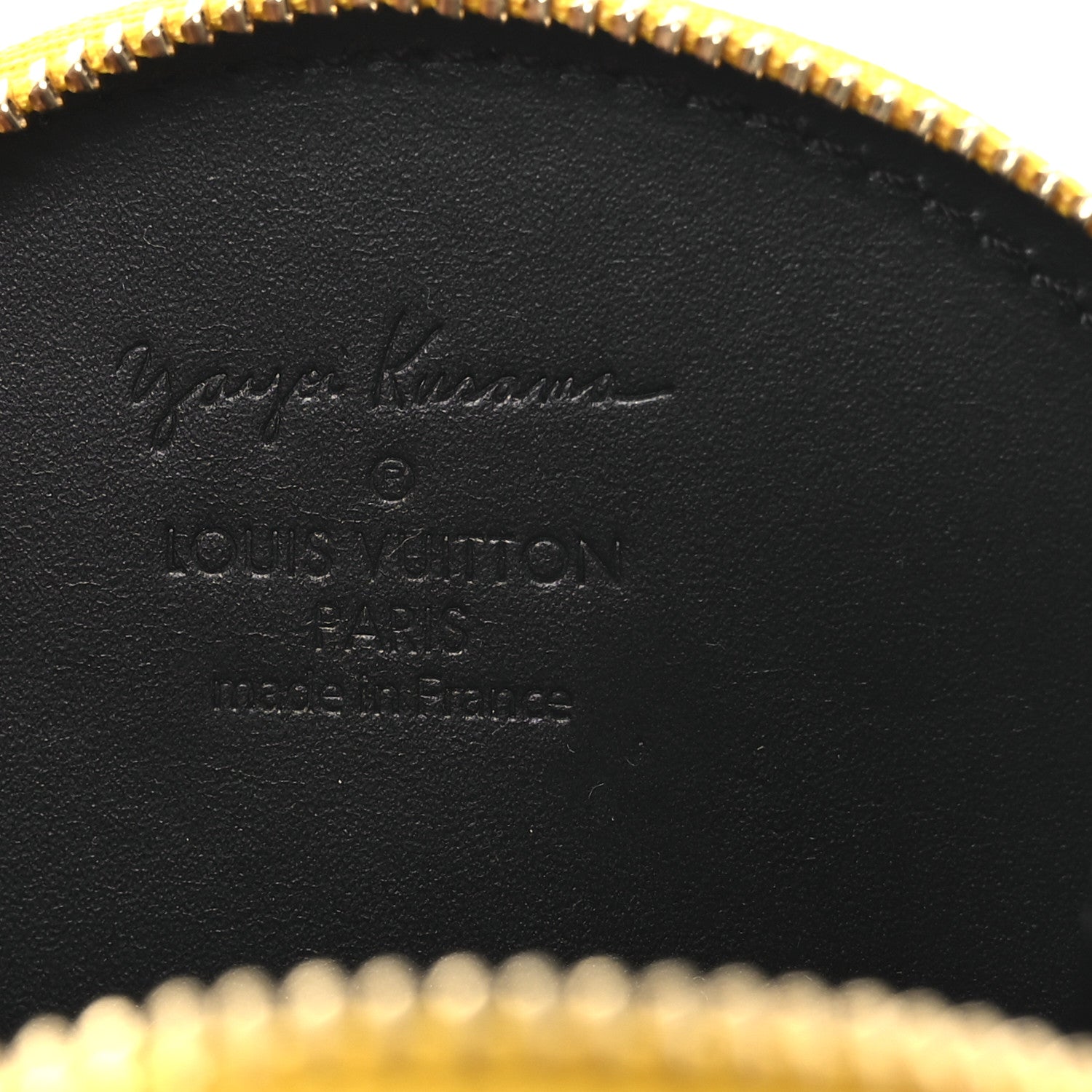 Louis Vuitton Vernis Kusama Infinity Dots Chapeau Coin Purse Yellow 6 of 7