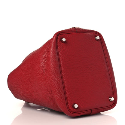 Hermes Taurillon Clemence Picotin Lock 18 PM Rouge Garance 4 of 10