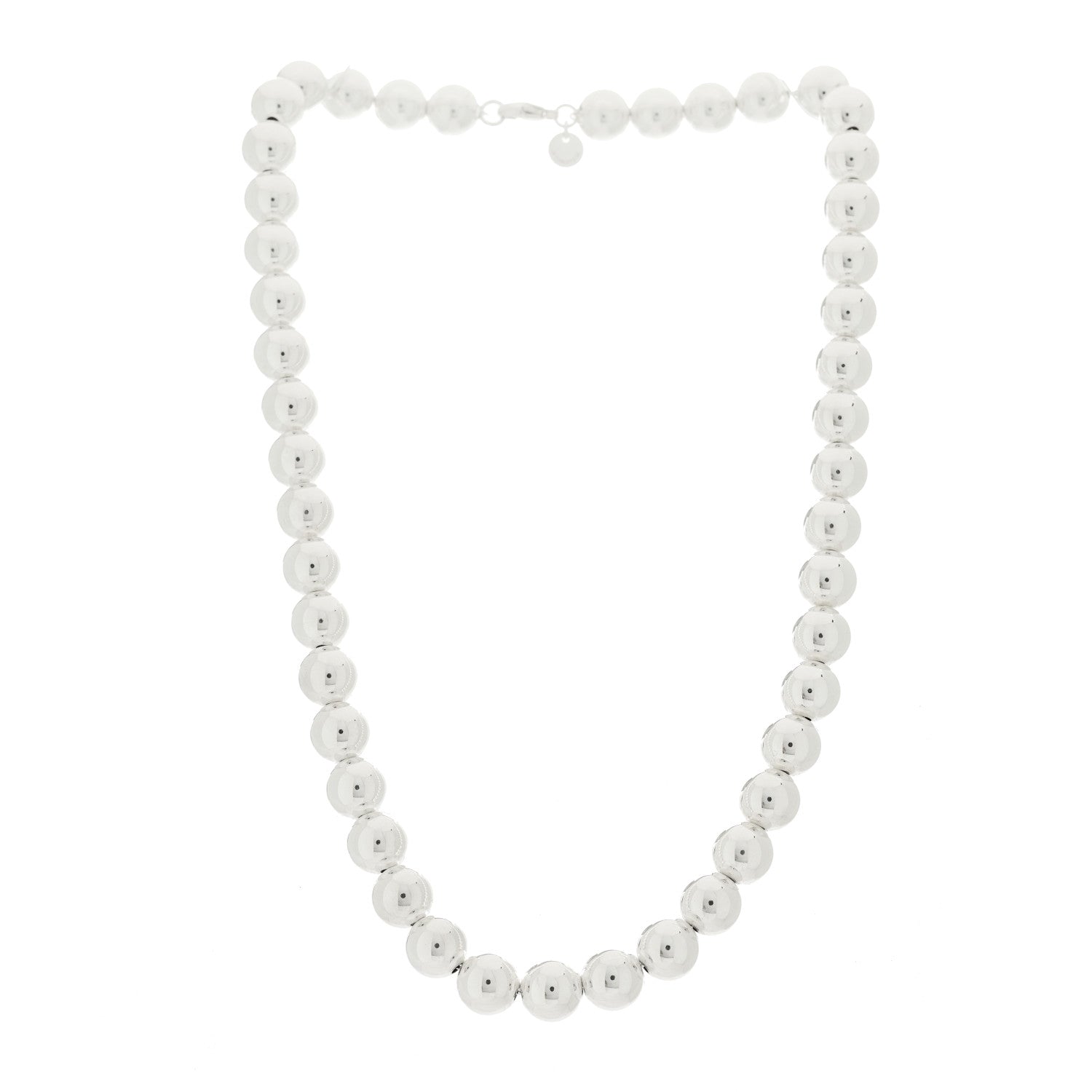 Tiffany Sterling Silver 10mm Hardwear Ball Necklace 3 of 6