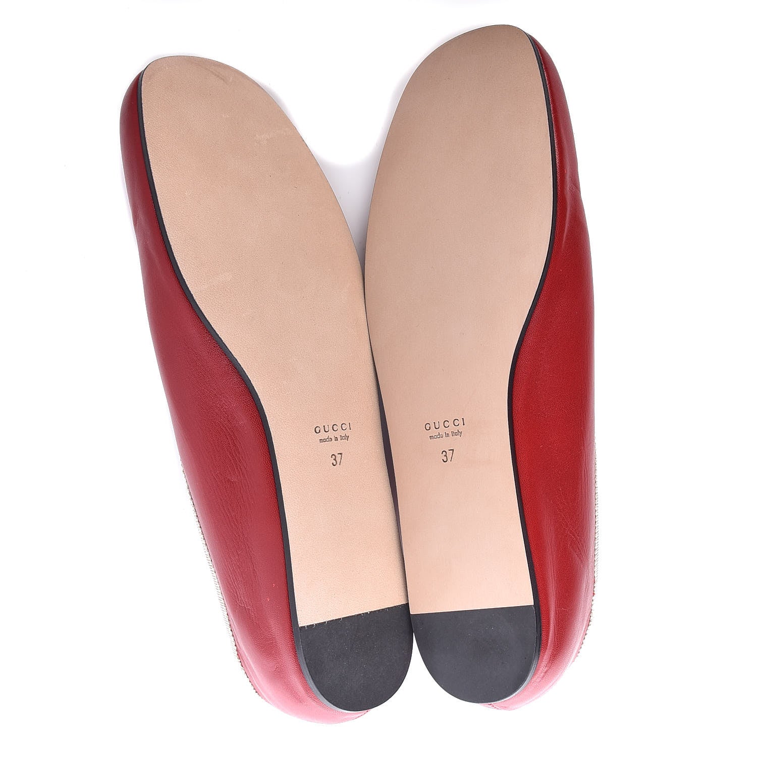 Gucci Malaga Kid Silk Hannelore Detachable Platform Slide 37 Hibiscus Red 12 of 17