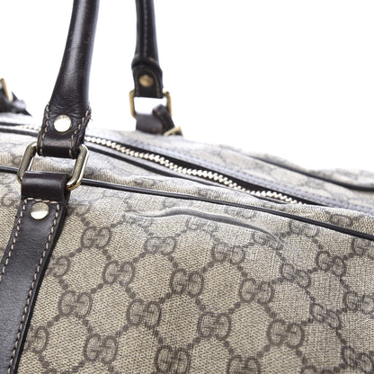 Gucci GG Plus Monogram Large Carry On Duffle Trolley Brown 17 of 24