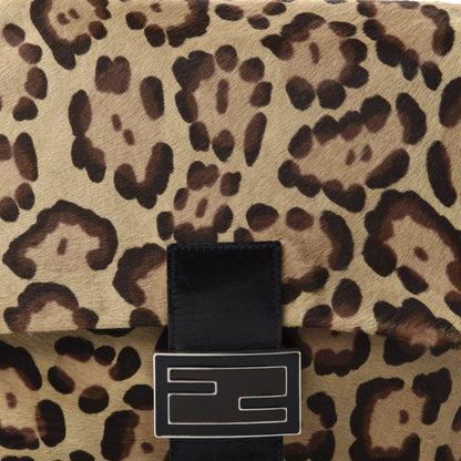 Fendi Calf Hair Leopard Print Mama Baguette Brown 9 of 9