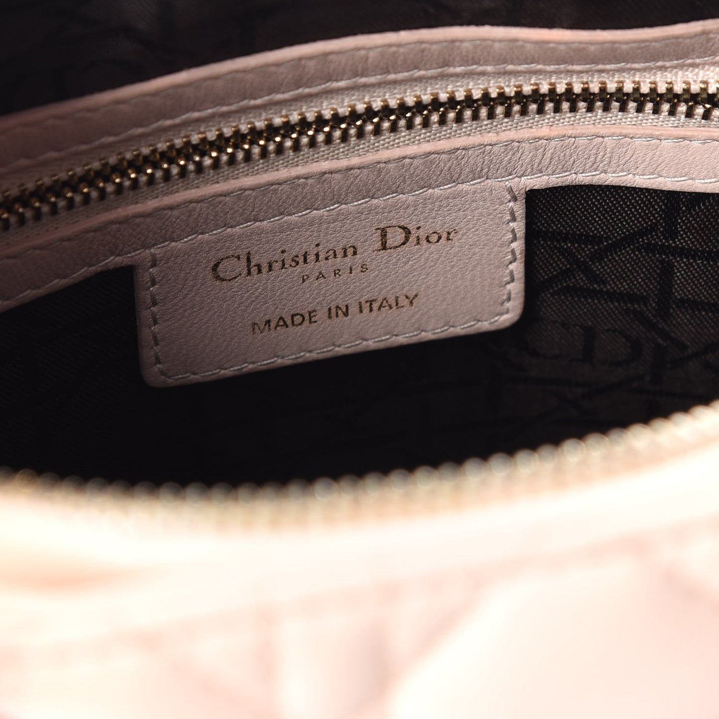 Lambskin Cannage Medium Lady Dior Light Pink