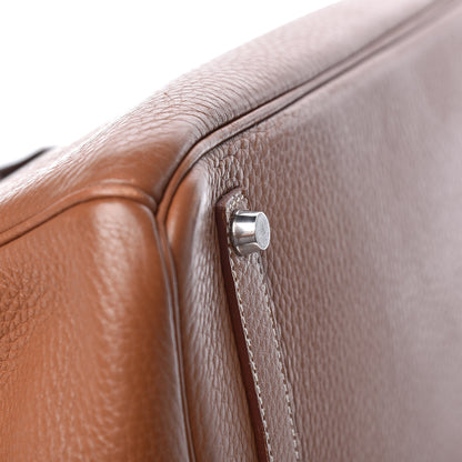 Hermes Taurillon Clemence Birkin 35 Gold 28 of 31