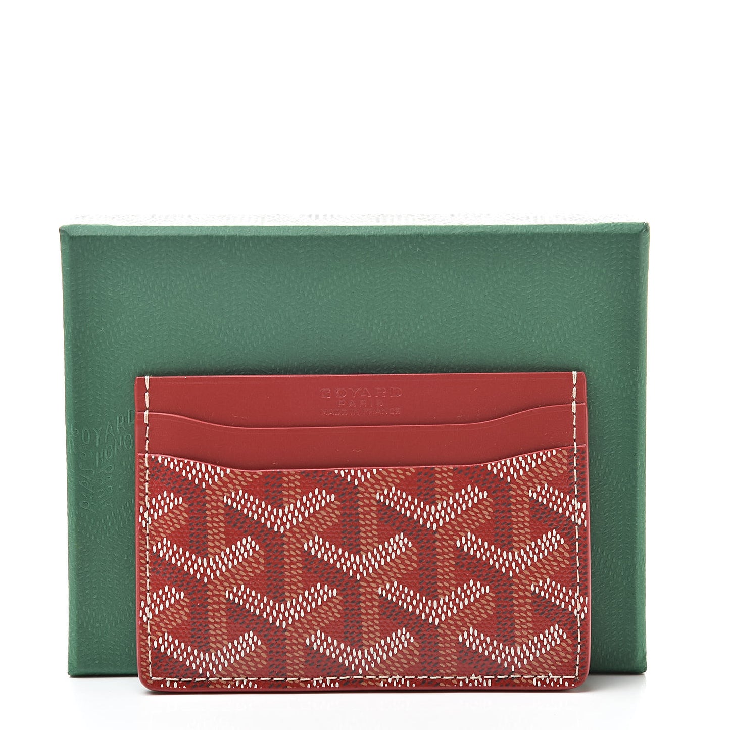 Goyardine Saint Sulpice Card Holder Red