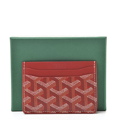 Goyard Goyardine Saint Sulpice Card Holder Red 7 of 7
