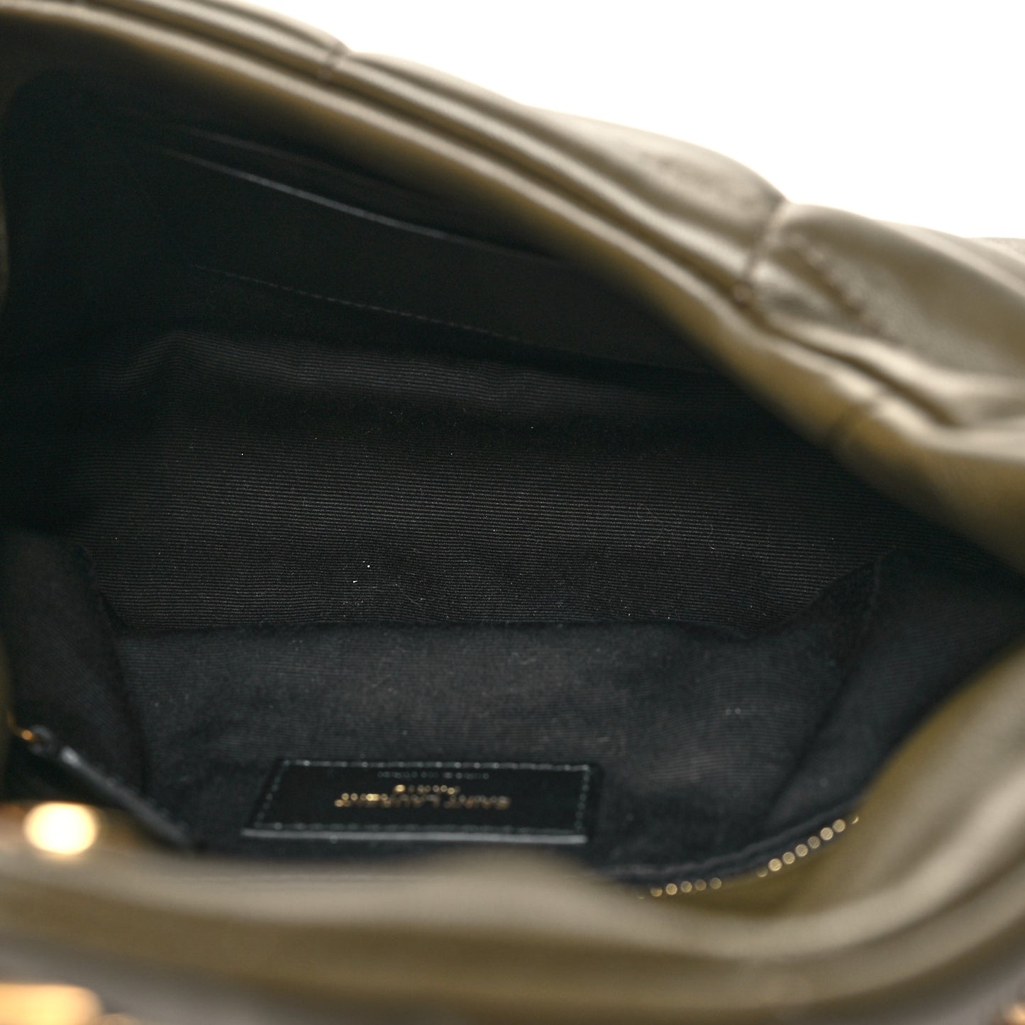 Lambskin Quilted Toy Loulou Puffer Monogram Chain Satchel Seaweed