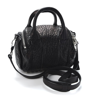 Alexander Wang Pebbled Lambskin Mini Rockie Black Rhodium Hardware 2 of 11