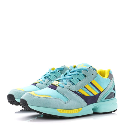 Gucci X ADIDAS Suede Madeira Nylon Jacquard GG Monogram Womens ZX8000 Sneakers 6.5 Aqua 3 of 9