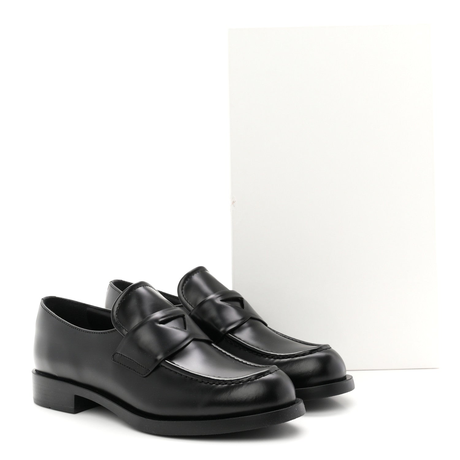 Prada Spazzolato Loafers 40.5 Black 11 of 11
