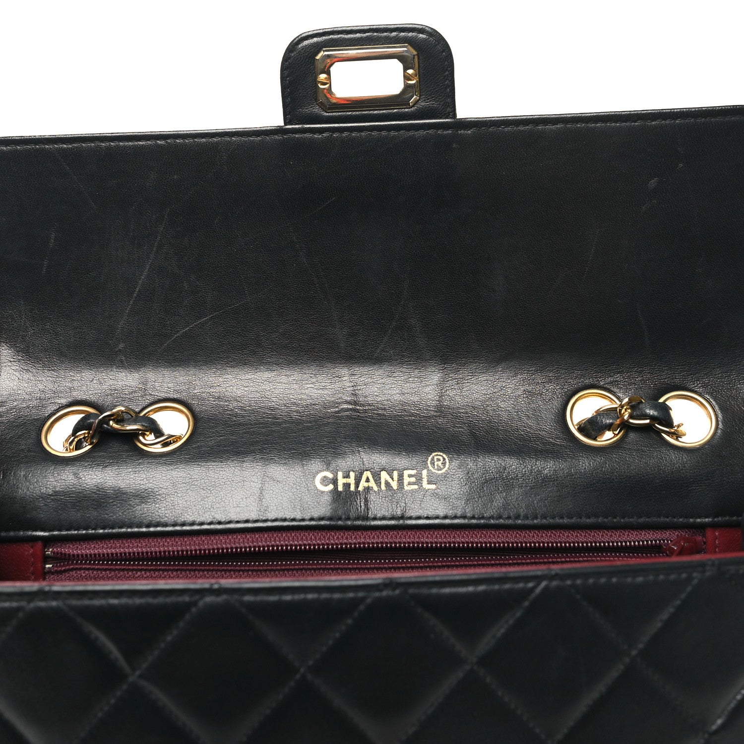 Chanel Lambskin Quilted Medium Mademoiselle Single Flap Black 11 of 11
