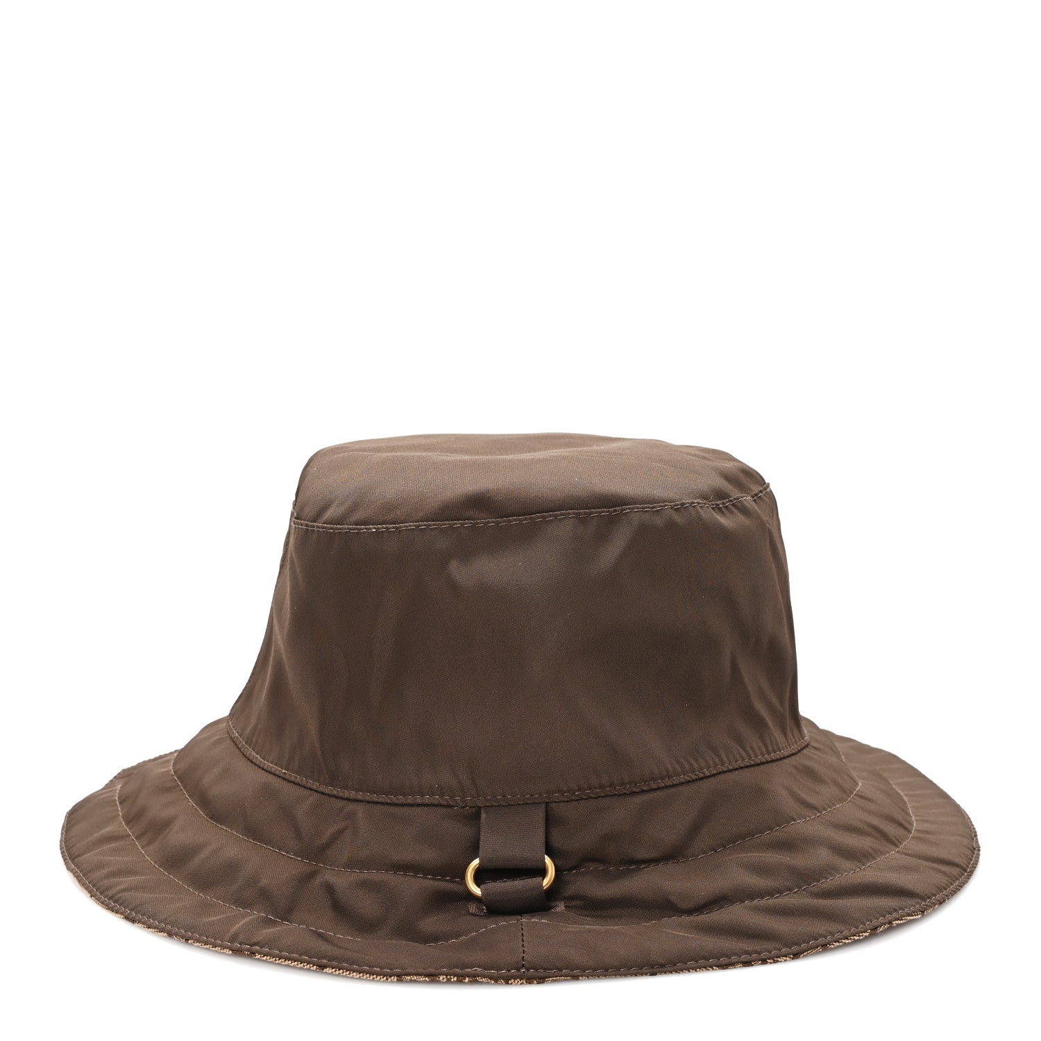 Gucci Canvas Monogram Reversible Bucket Hat XXL Brown 13 of 16