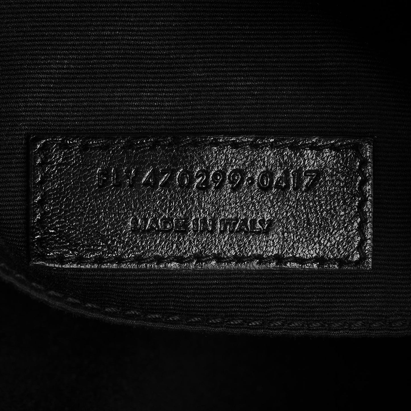 Lambskin Monogram Small Lou Camera Bag Black