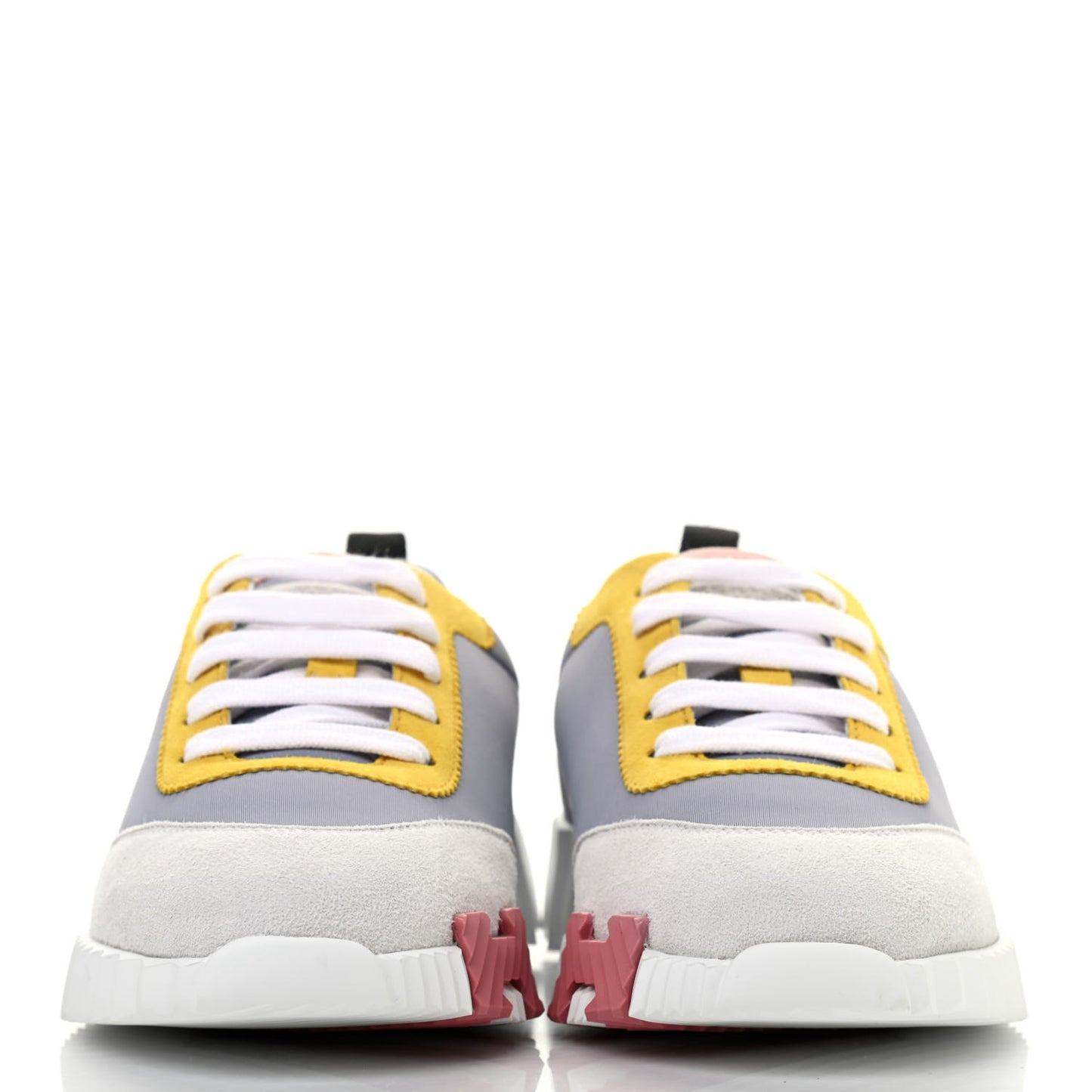 Technical Canvas Suede Goatskin Bouncing Sneakers 36.5