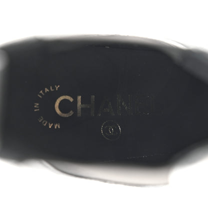 Chanel Lambskin Cap Toe CC Short Ankle Boots 36 Black 8 of 12