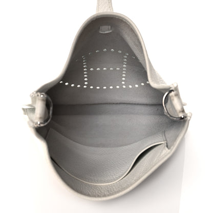 Hermes Taurillon Clemence Evelyne PM White 4 of 14