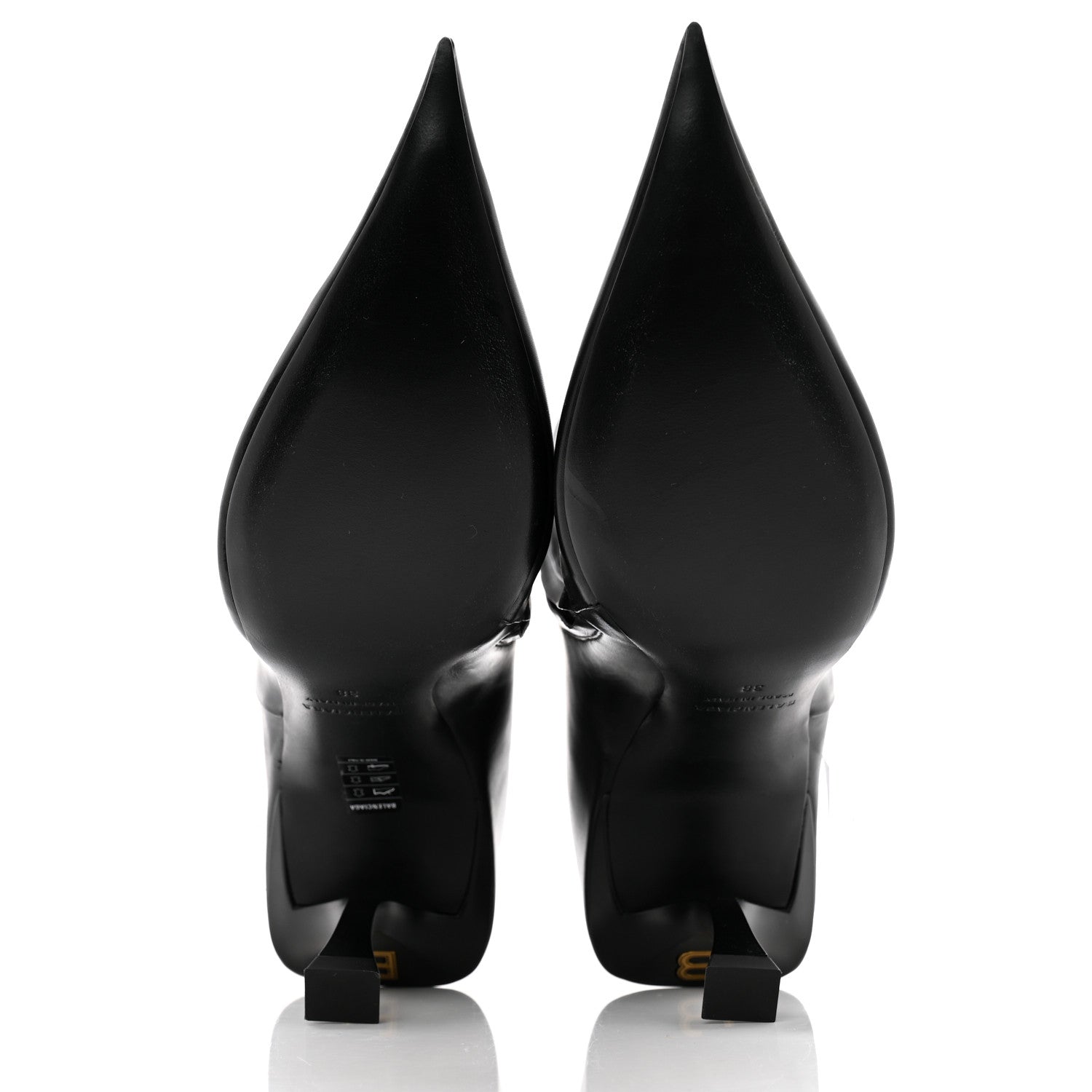 Balenciaga Calfskin Hourglass Bootie 38 Black 5 of 11