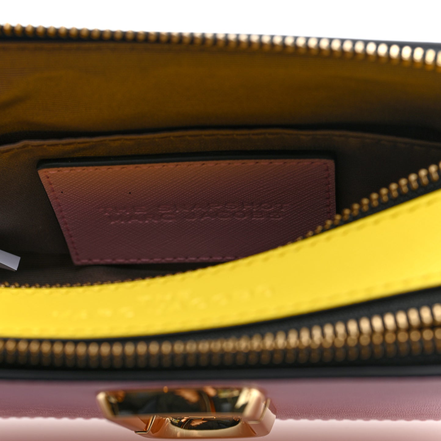 Saffiano Small Snapshot Camera Bag Blush Multicolor