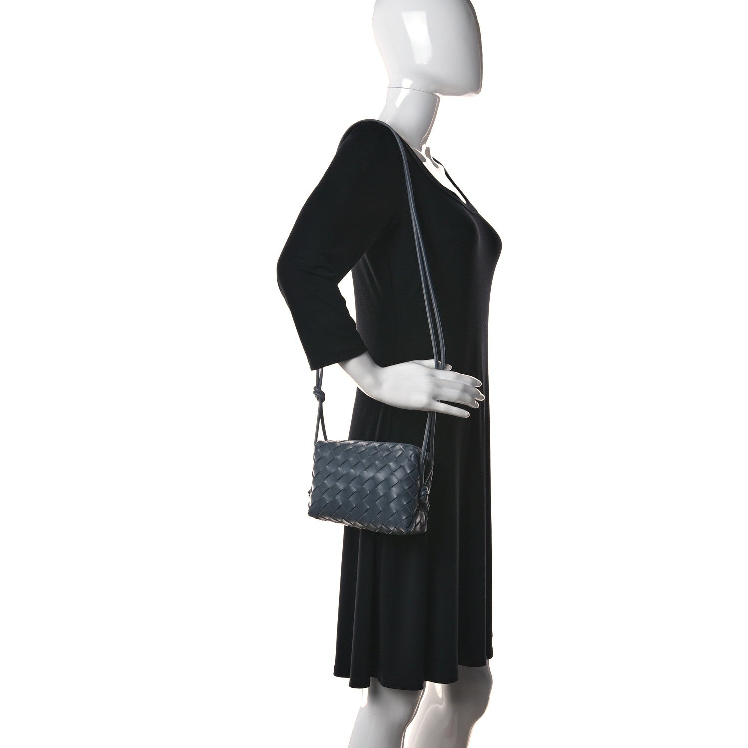 Bottega Veneta Nappa Intrecciato Mini Loop Camera Bag Thunder 2 of 8