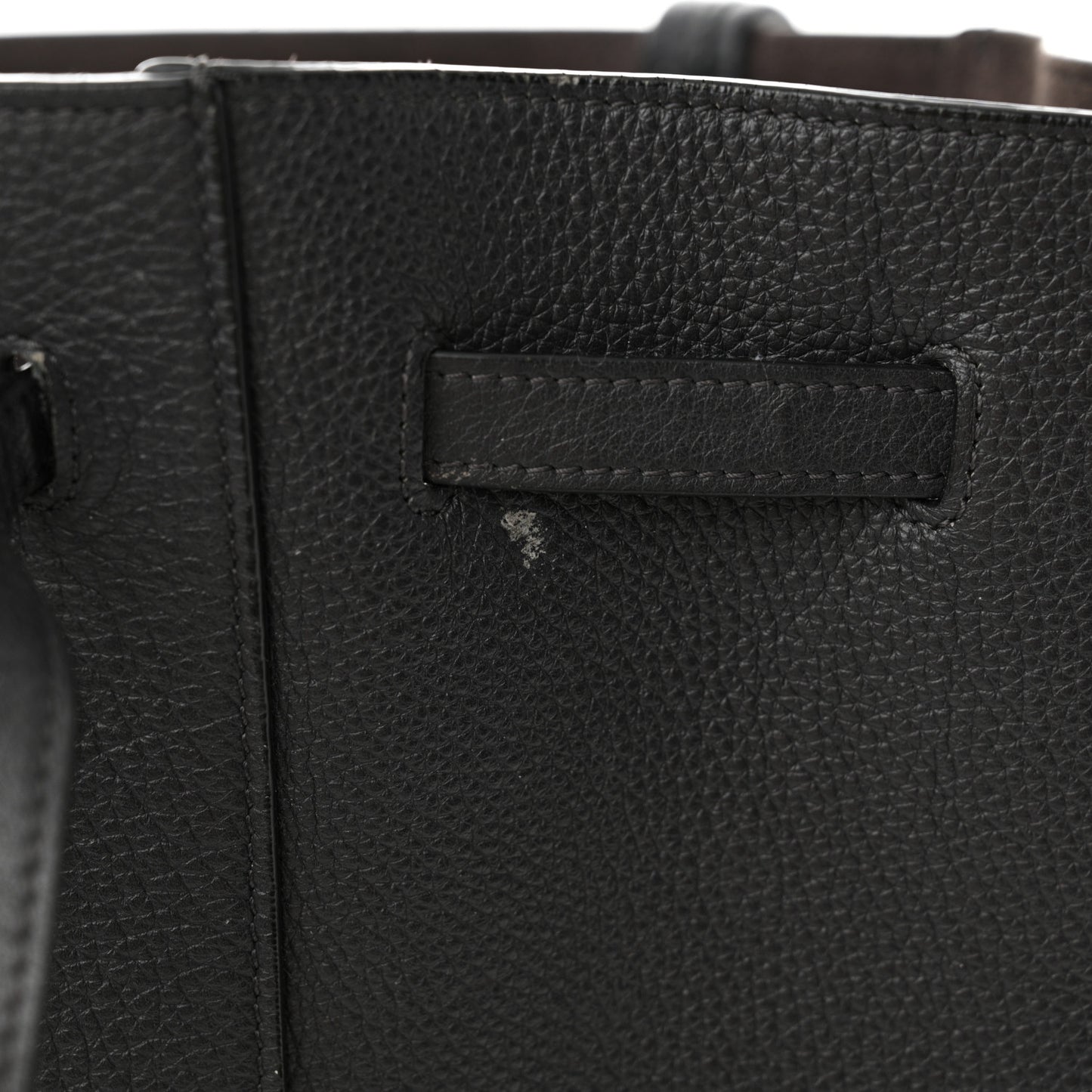 Soft Grained Calfskin Small Belt Cabas Phantom Grey