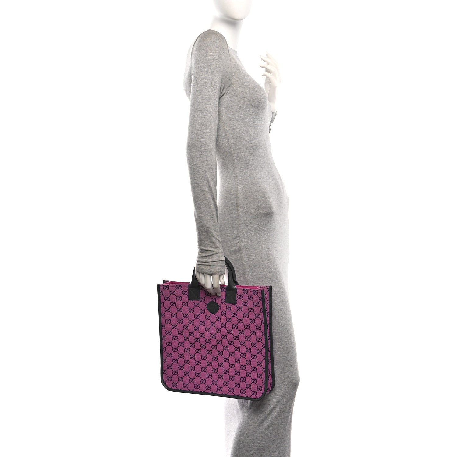 Gucci Monogram Multicolor Small Retro Interlocking G Childrens Tote Pink Blue 2 of 10