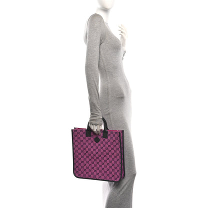 Gucci Monogram Multicolor Small Retro Interlocking G Childrens Tote Pink Blue 2 of 10