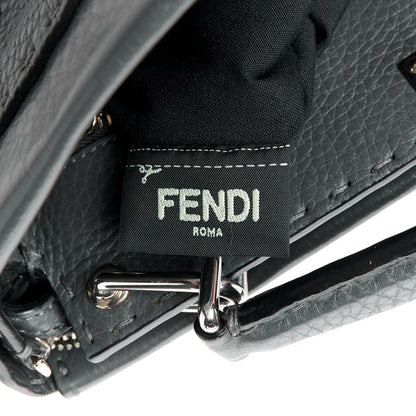 Fendi Cuoio Romano Selleria Mini Peekaboo Iconic Fit Satchel Asfalto Multicolor 8 of 13