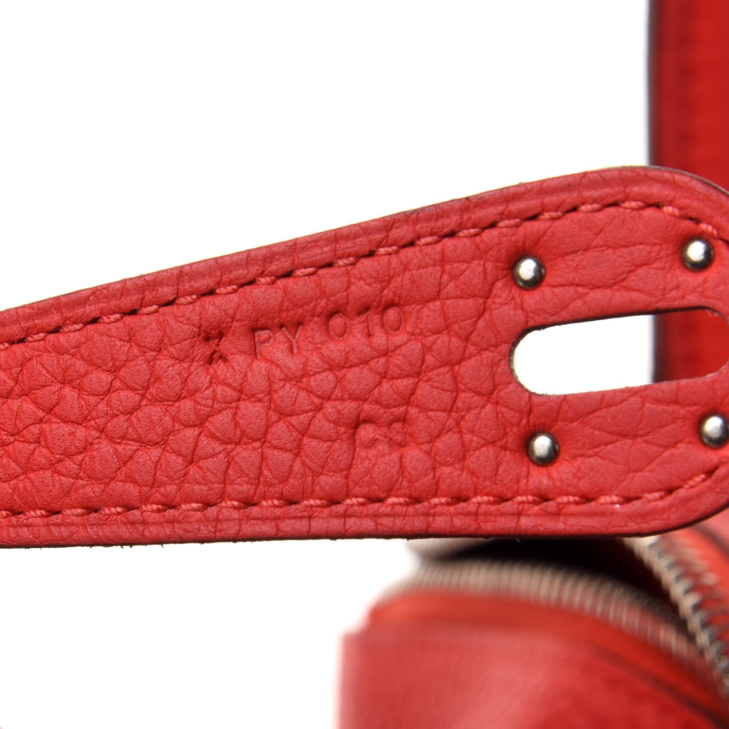 Hermes Taurillon Clemence Lindy 30 Rouge Tomate 6 of 11