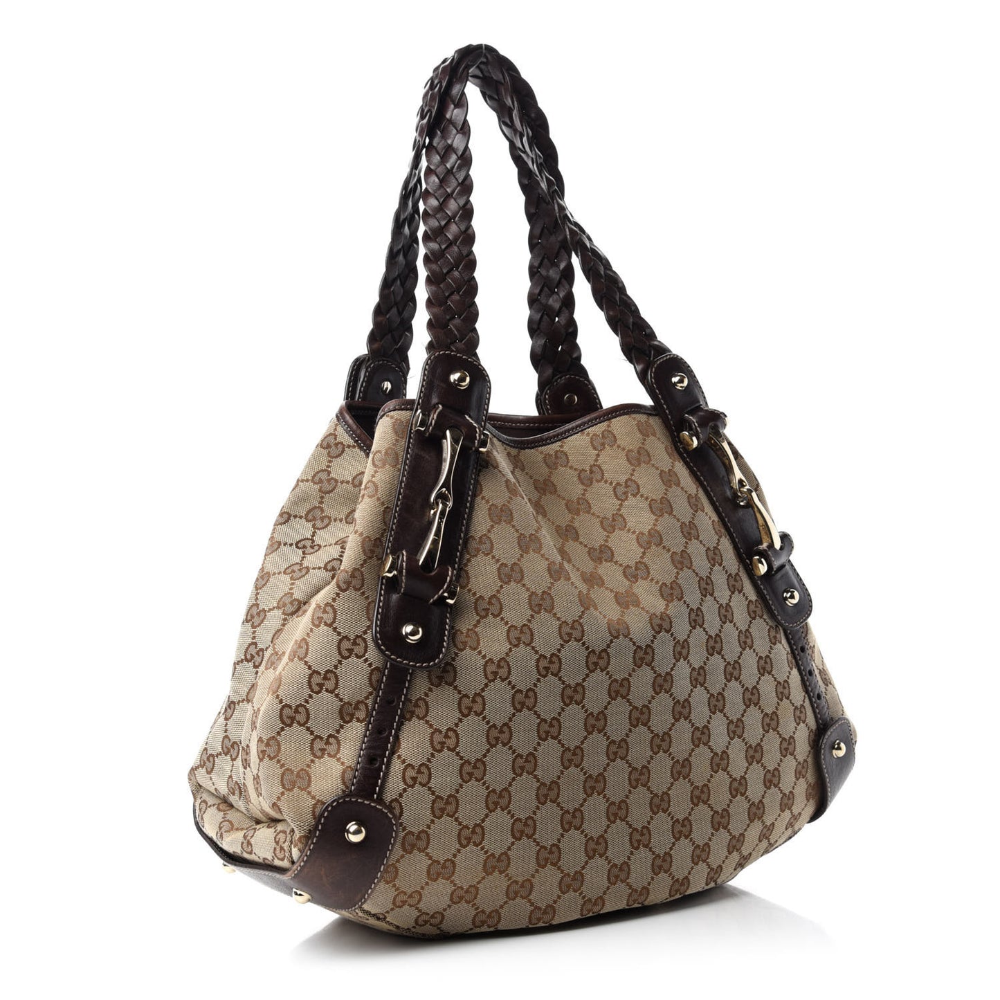 Monogram Medium Pelham Shoulder Bag Dark Brown