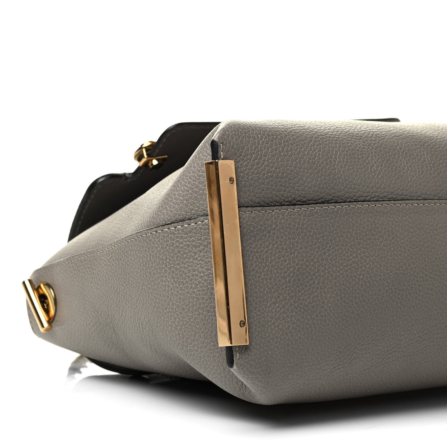 Chloe Calfskin Medium Clare Top Handle Bag Motty Grey 7 of 8
