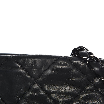 Chanel Iridescent Calfskin Quilted Large Just Mademoiselle Dark Grey 8 of 8