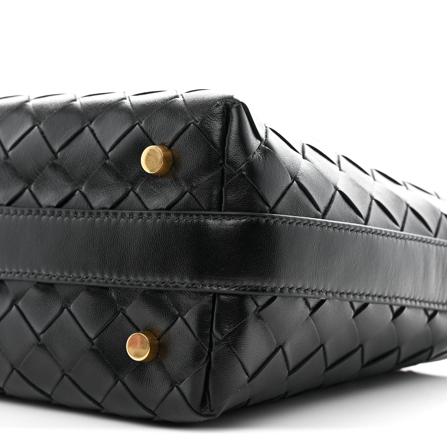 Bottega Veneta Calfskin Intrecciato Mini Wallace Black 10 of 10