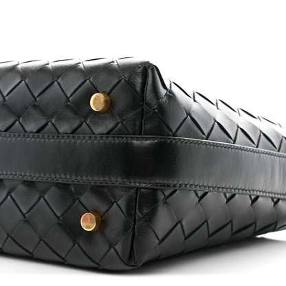 Bottega Veneta Calfskin Intrecciato Mini Wallace Black 10 of 10