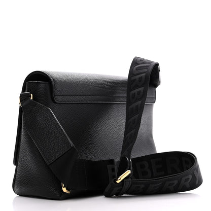 Burberry Grainy Calfskin Vintage Check Note Crossbody Bag Black 3 of 15