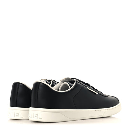 Chanel Calfskin CC Uniform Womens Sneakers 41 Black 5 of 8